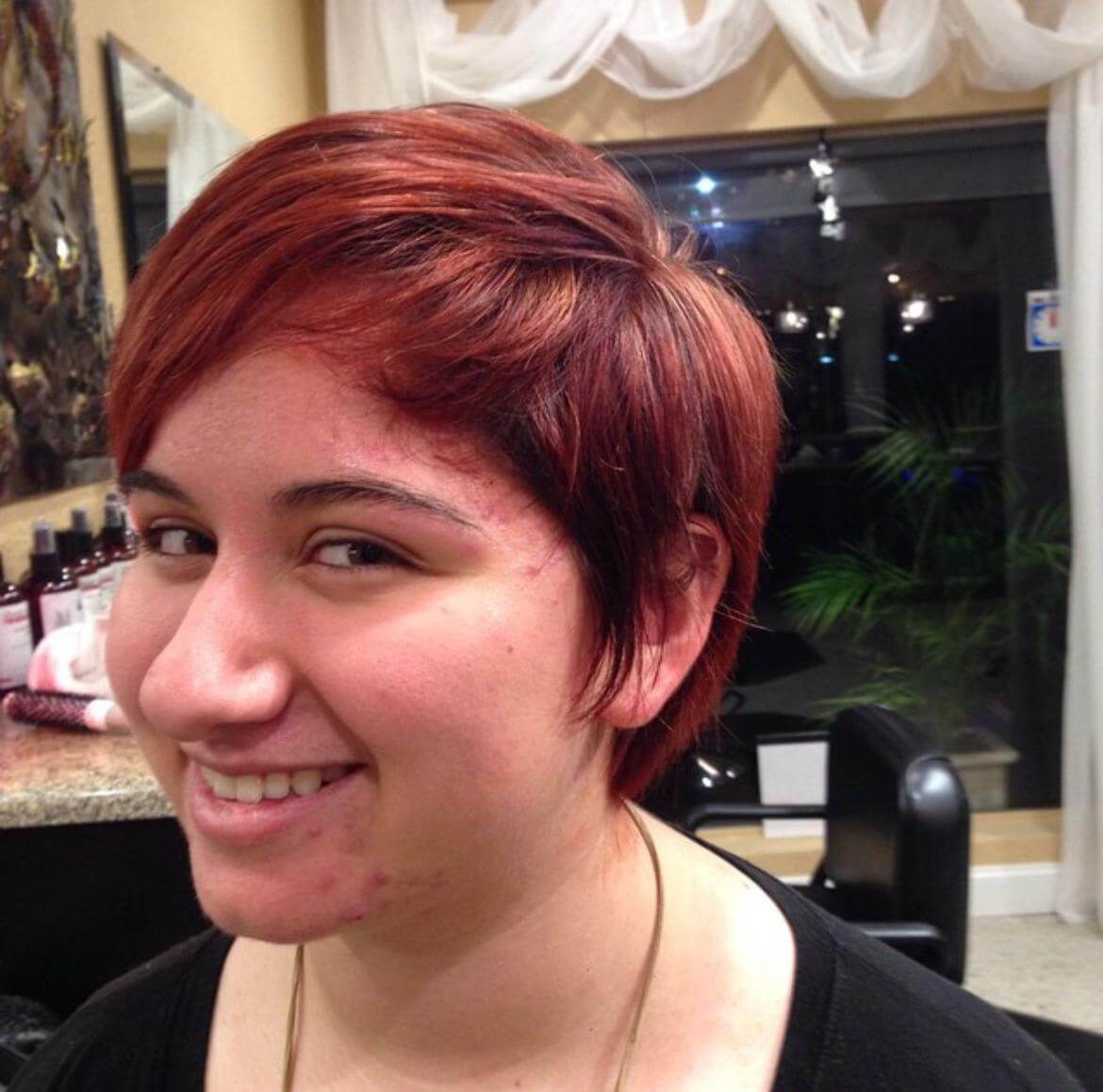 Ammonia free trendy hair cut